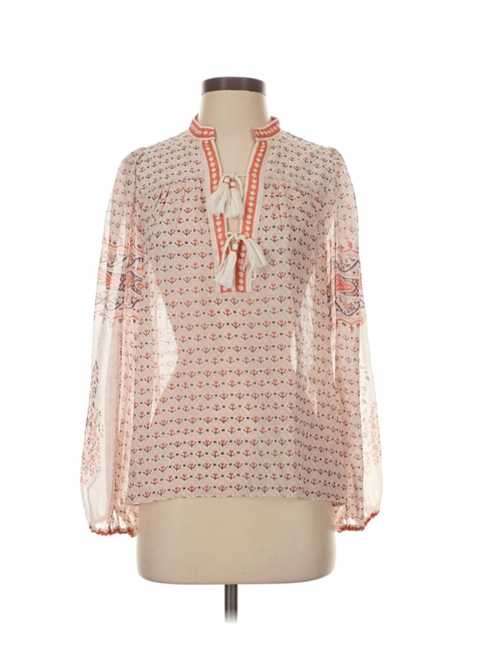 Ulla Johnson Constance Blouse Silk Long Sleeve Top 4